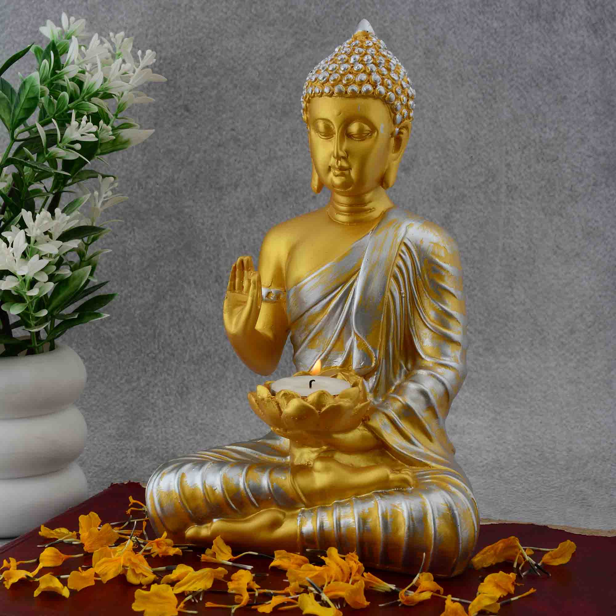Samadhi Buddha with Candle