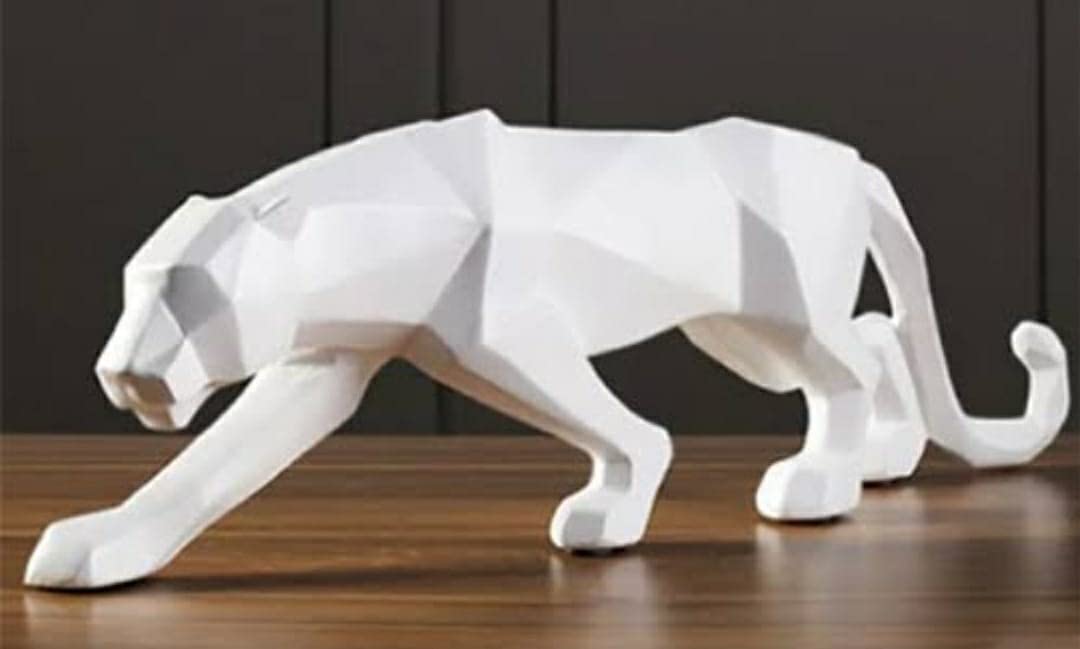Geometrical Panther Statue