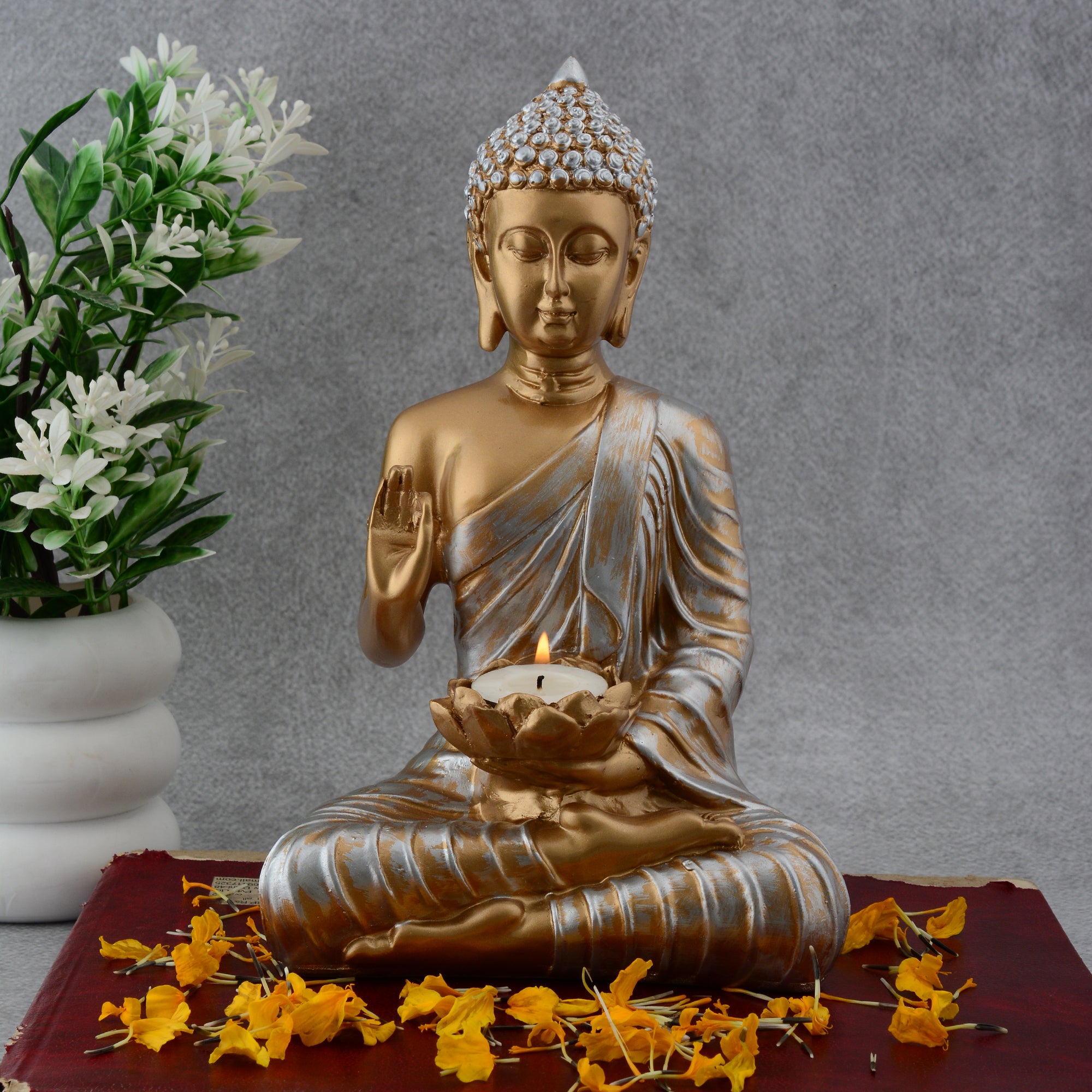 Samadhi Buddha with Candle