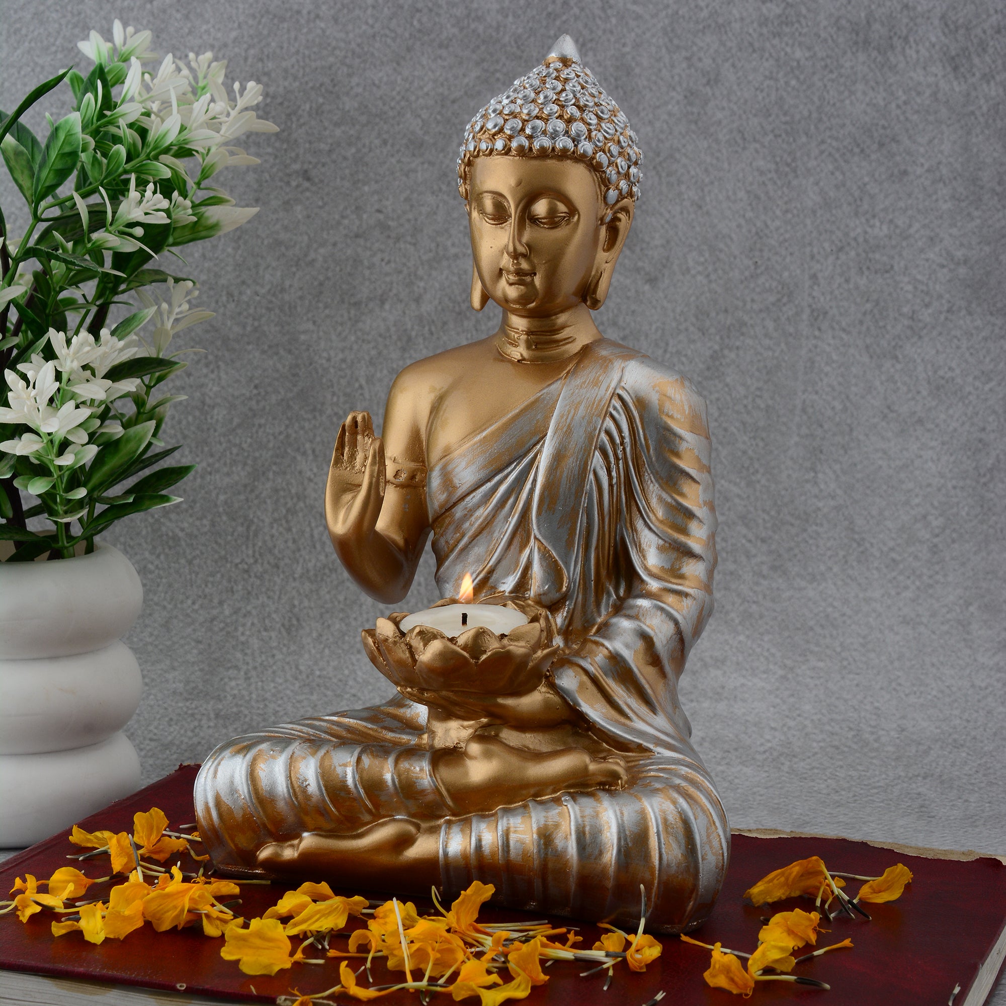 Samadhi Buddha with Candle
