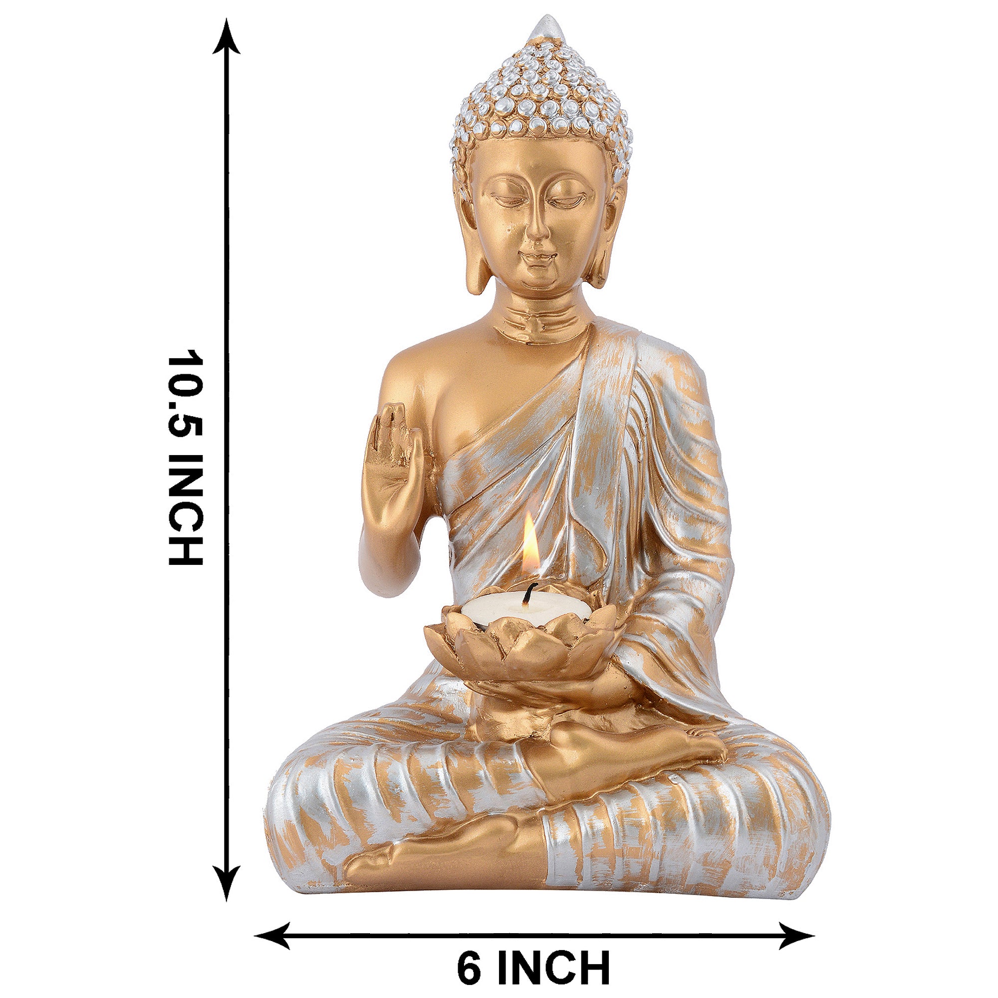Samadhi Buddha with Candle