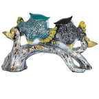 Owl Trio Sitting on Tree Showpiece