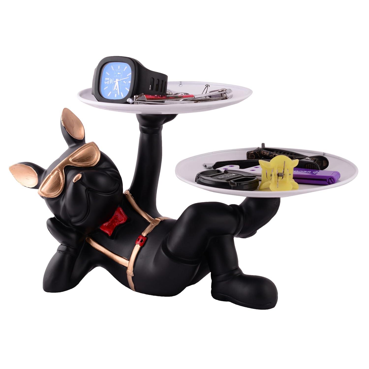 Bulldog Showpiece with Tray